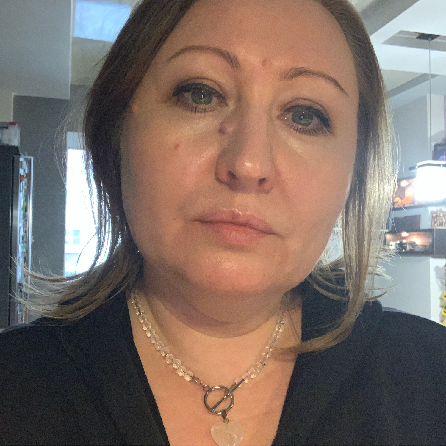 Photo №5 к отзыву покупателя Nadezhda о товаре Колье из натурального гранённого горного хрусталя