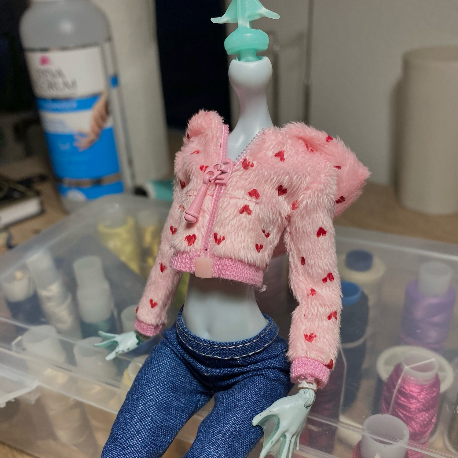 Фото №1 к отзыву покупателя Avadadolls Ooak о товаре Велюр на трикотажной основе и еще 3 товара