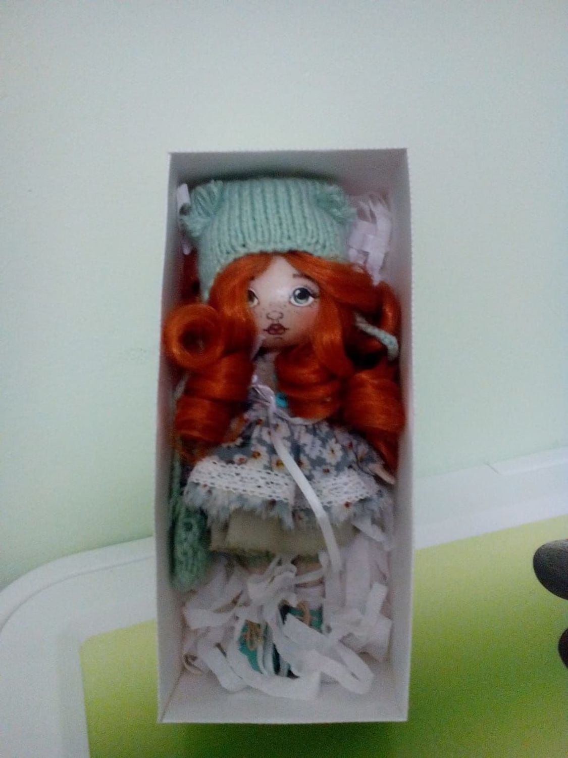 Фото №1 к отзыву покупателя Марианна о товаре Текстильная интерьерная куколка