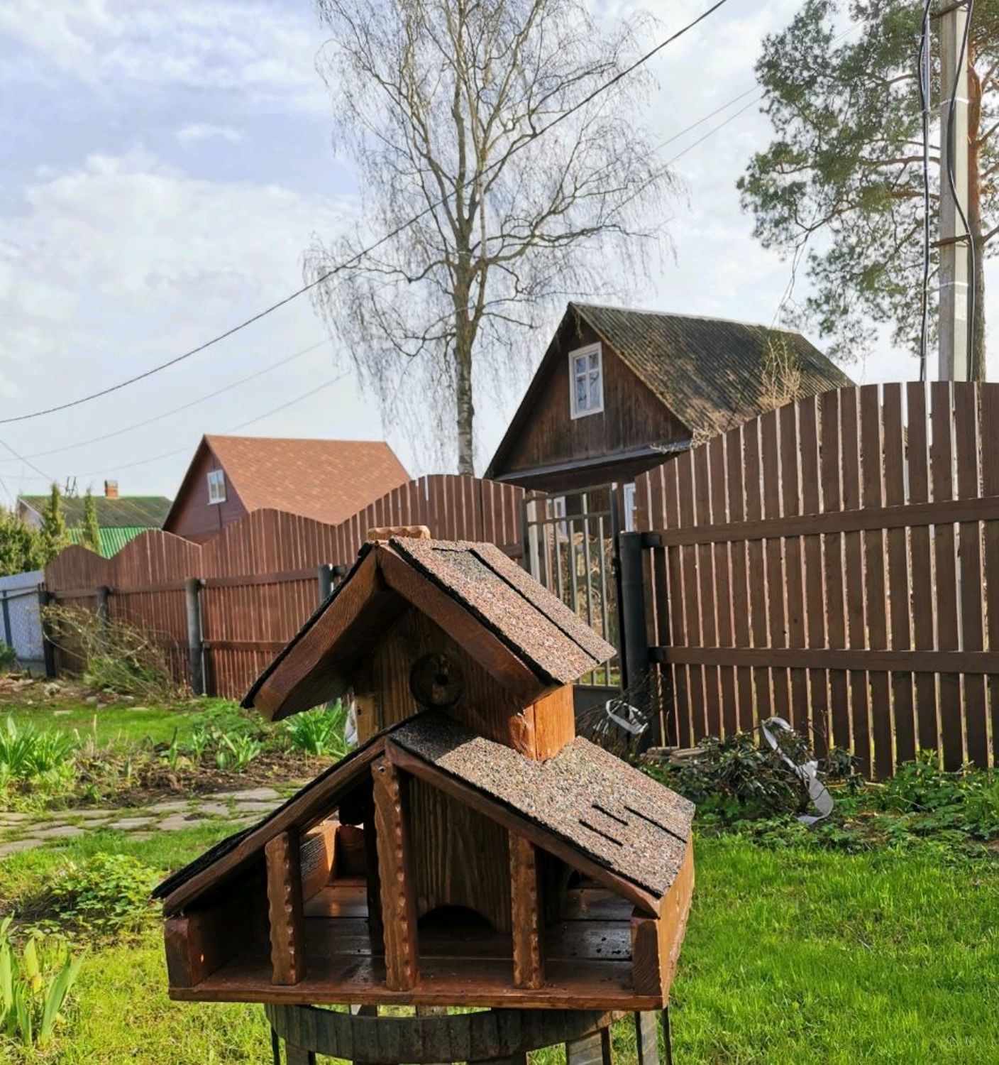 Фото №4 к отзыву покупателя Александр о товаре Кормушка для птиц и белок бункерная