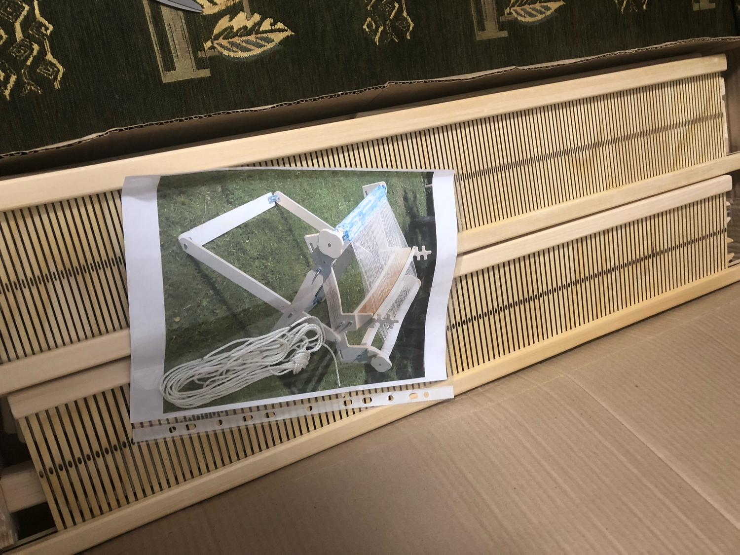 Фото №1 к отзыву покупателя Наталья Ведерникова о товаре Настольный ткацкий станок "Михайло Потапович"