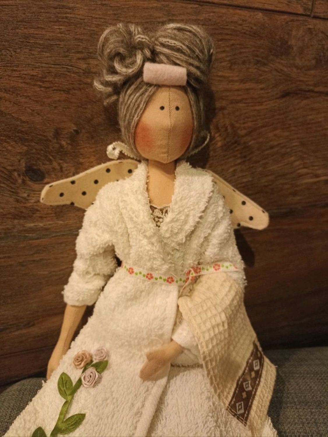 Фото №1 к отзыву покупателя Елена о товаре Куклы Тильда: Банный Ангел