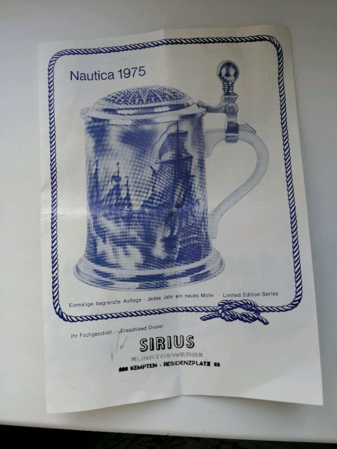 Фото №4 к отзыву покупателя Мадина о товаре Винтаж: Фарфоровая кружка с крышкой Nautica винтаж Германия