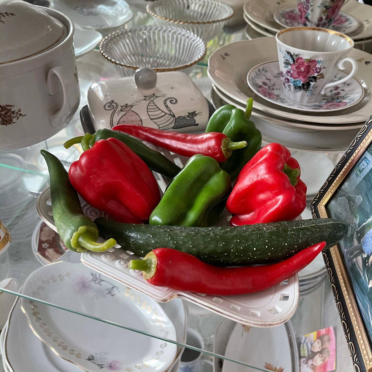 Photo №1 к отзыву покупателя Angelina о товаре Винтаж: Набор винтажный овощи декоративные натуралистичные искусственные
