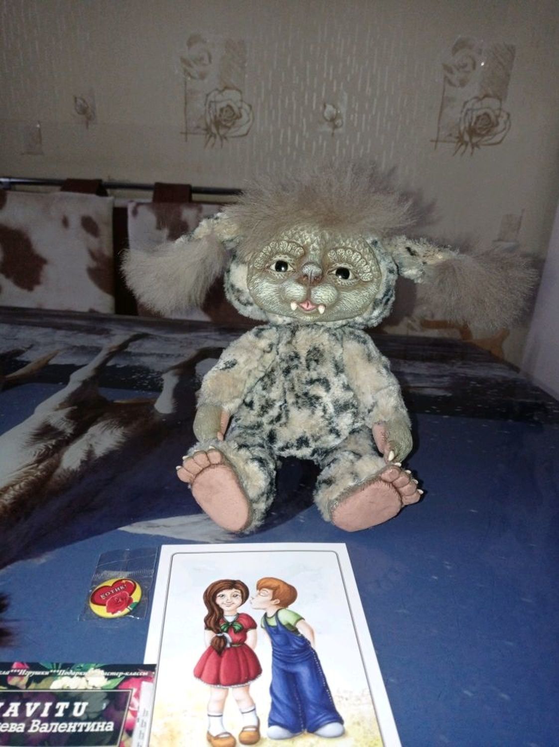 Photo №4 к отзыву покупателя Olga о товаре Мягкая интерьерная фэнтези игрушка ручной работы бежевый рыжий