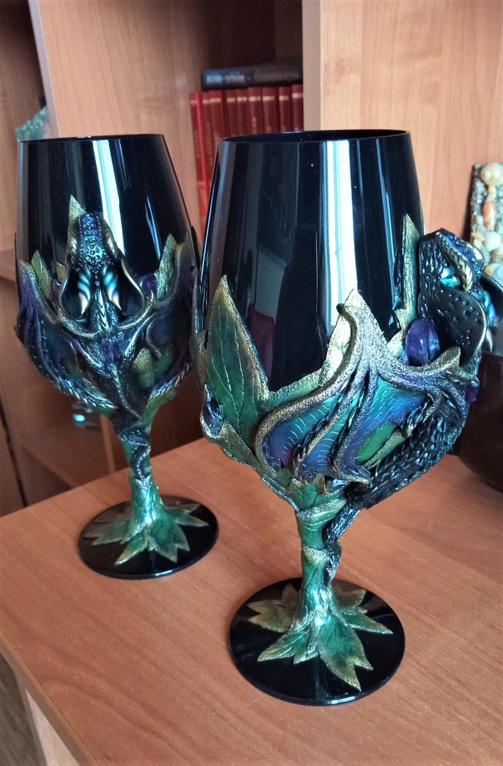 Фото №1 к отзыву покупателя Кандалинцева Дарья о товаре Черный бокал ( black wineglass ) фужер для дегустации luxury