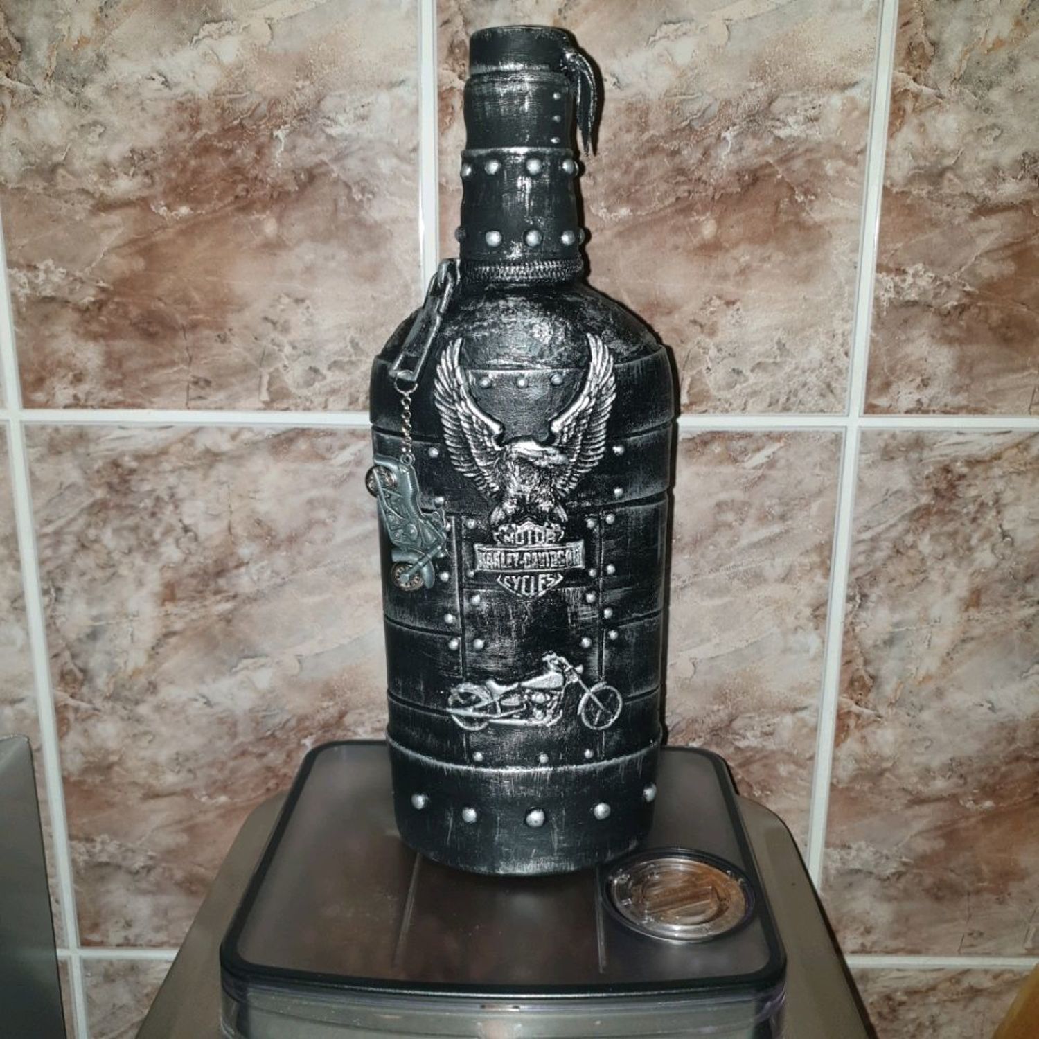Photo №1 к отзыву покупателя Oleg о товаре Бутылка для напитков "Harley Davidson"