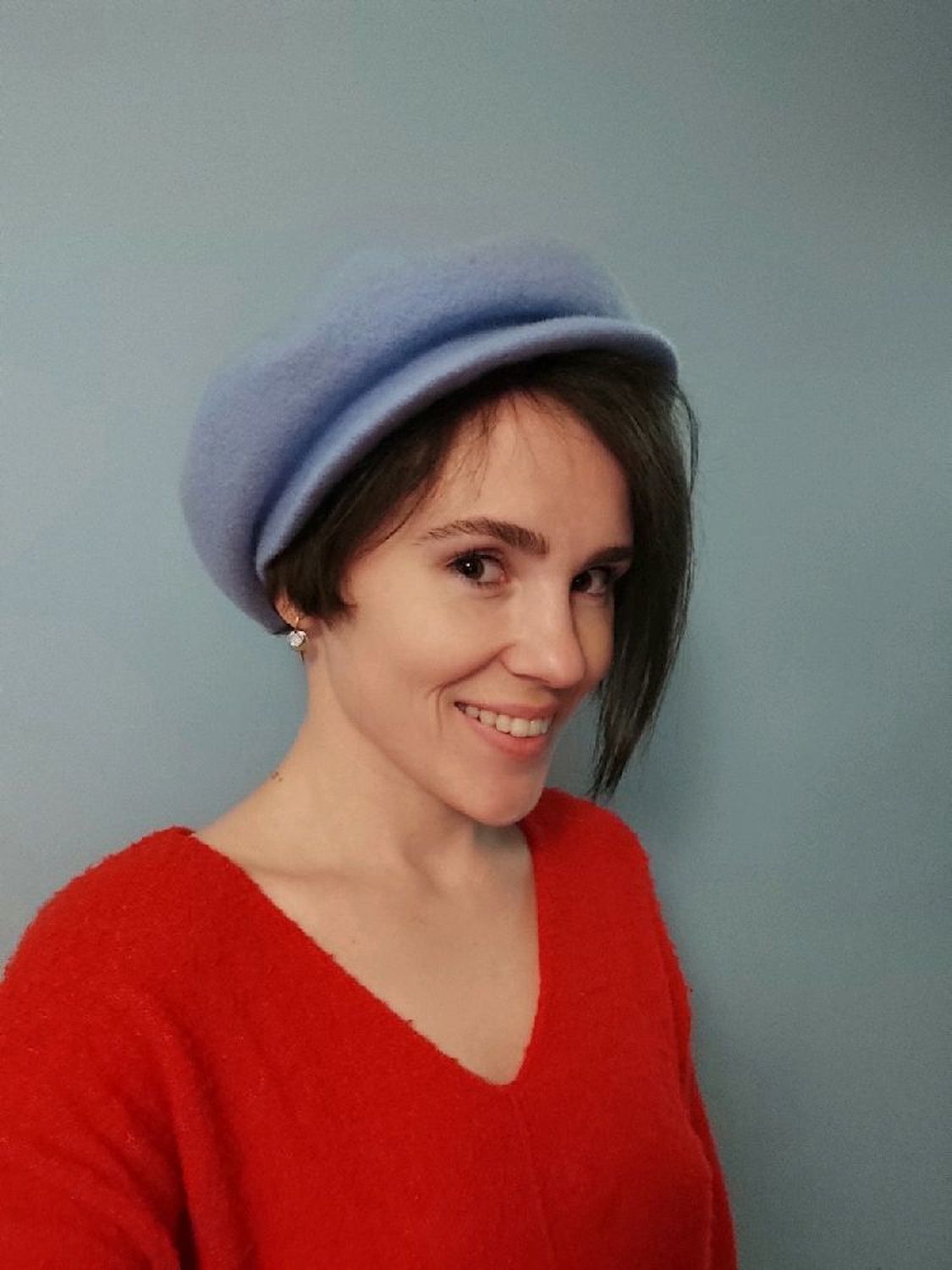 Photo №1 к отзыву покупателя Marina Stroganova о товаре Кепка валяная "Заря"