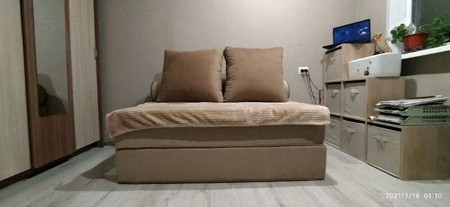 Photo №3 к отзыву покупателя Valentina Kamenskih о товаре Бескаркасный диван футон Fargus Beige