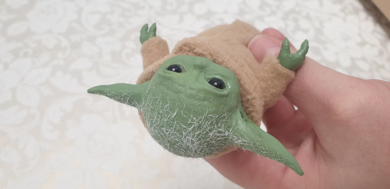 Фото №3 к отзыву покупателя Sansara Art Studio о товаре Куклы и пупсы: Малыш Йода "Baby yoda"