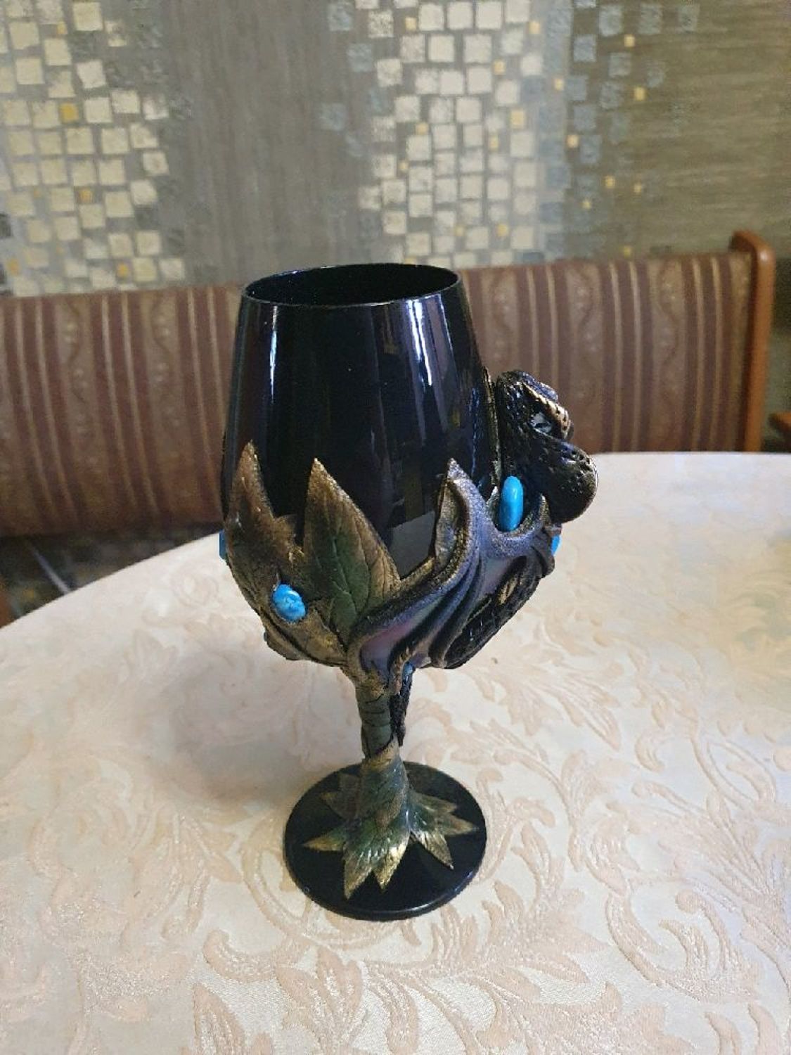 Фото №2 к отзыву покупателя Максим Григорьевич о товаре Черный бокал ( black wineglass ) фужер для дегустации luxury