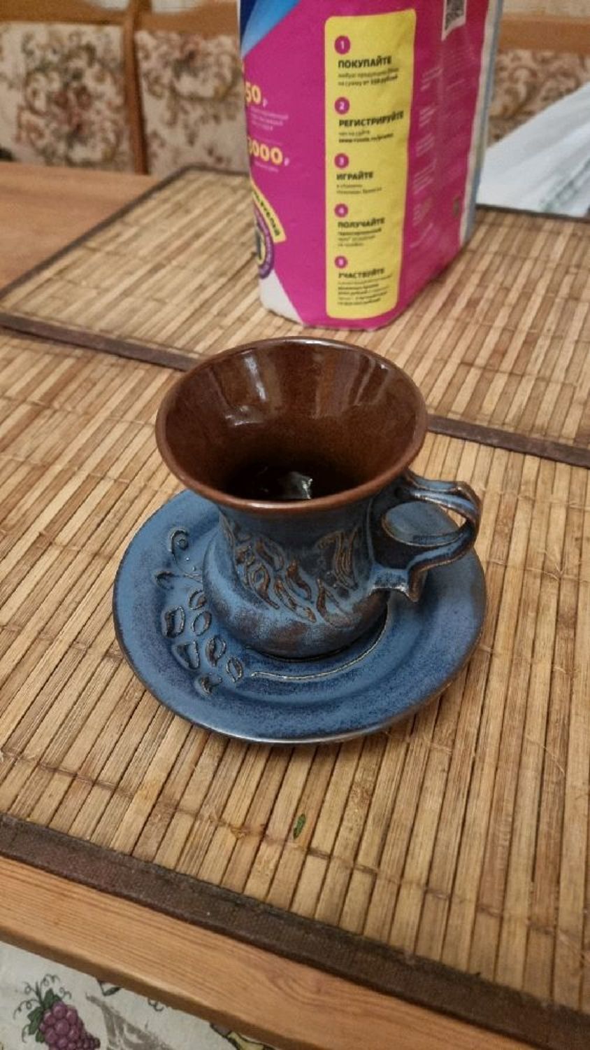 Фото №1 к отзыву покупателя luckylife90 о товаре Винтаж: Чайная чашка с блюдцем,  керамика
