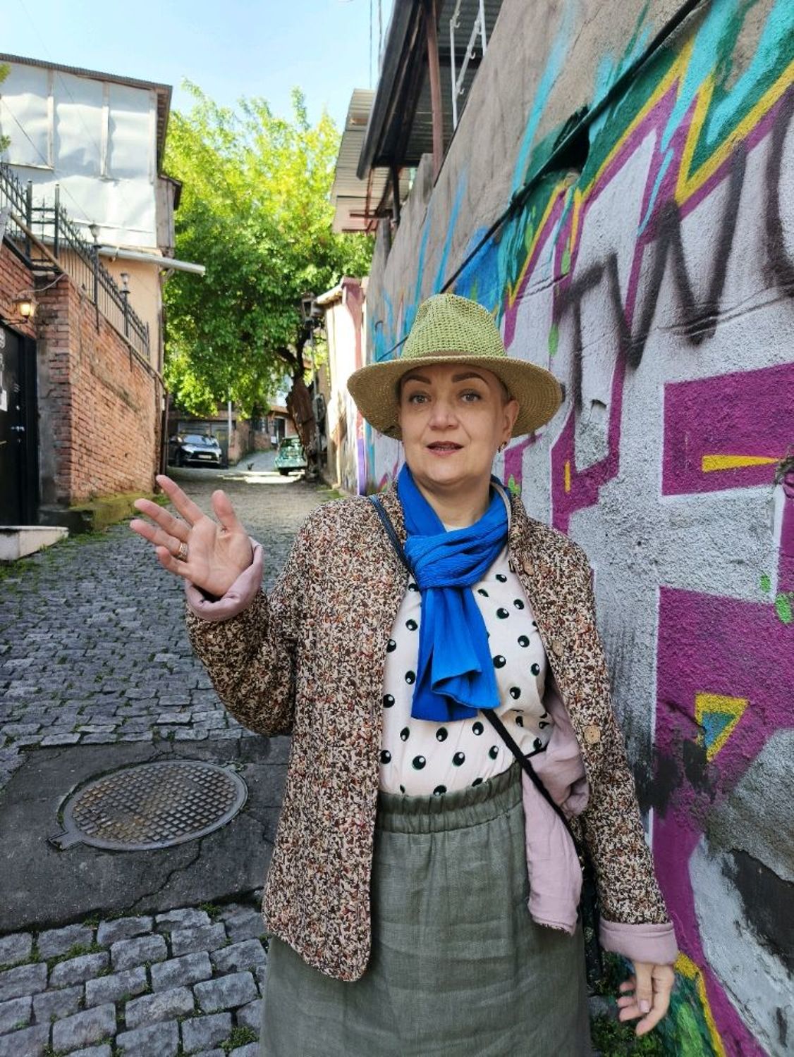 Photo №3 к отзыву покупателя Anna о товаре Шарф "Как у Шерлока" с ручным окрашиванием вискоза