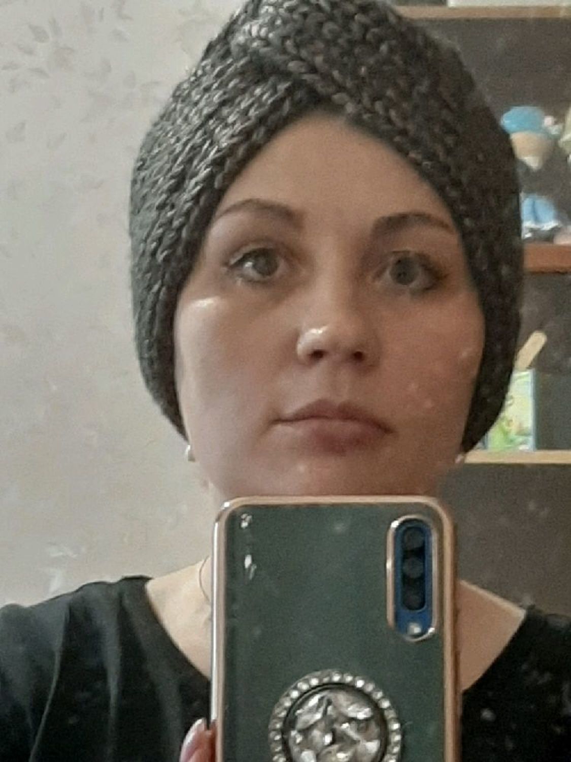 Фото №3 к отзыву покупателя Елена о товаре Чалма с блеском "Шоколадный маффин"