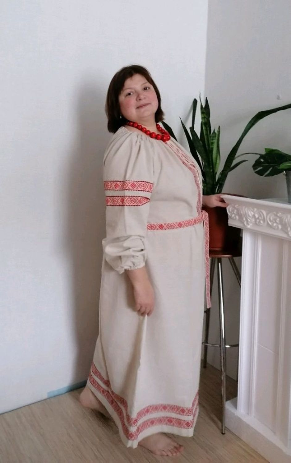 Фото №2 к отзыву покупателя Марина Леонтьева о товаре Платье "Берегиня", лен и еще 1 товар