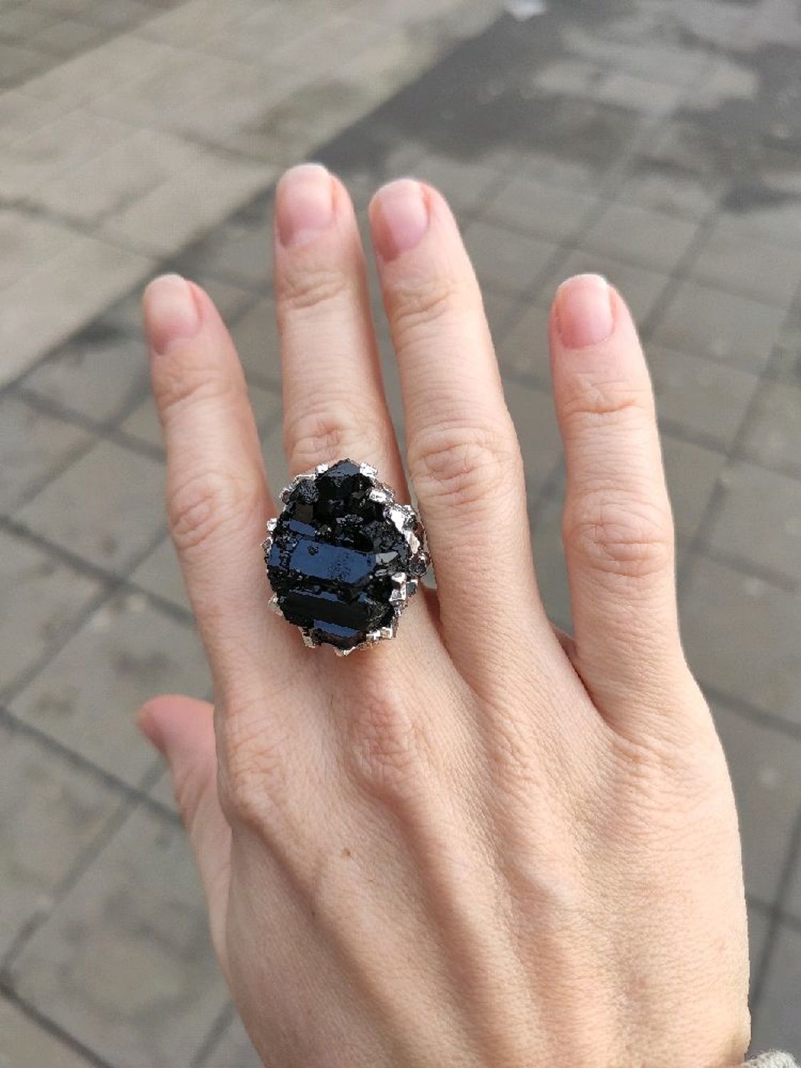 Фото №1 к отзыву покупателя Светлана о товаре Кольцо с  черным турмалином "Black"