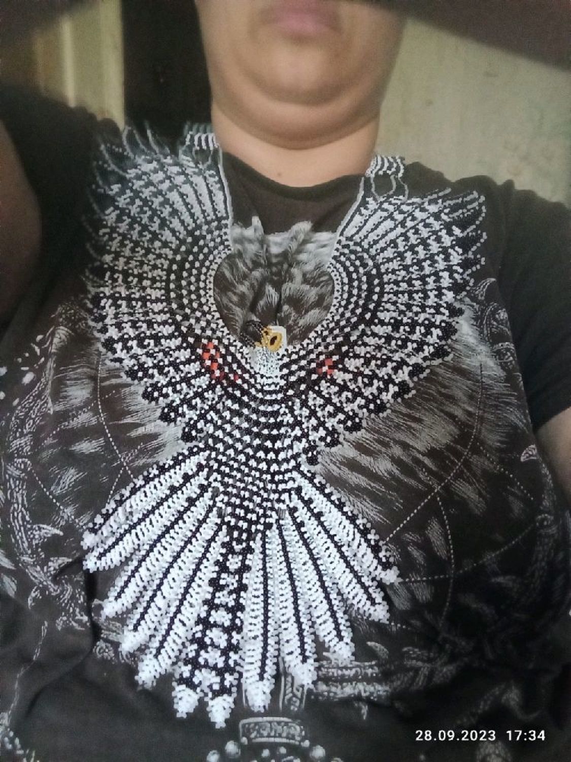 Photo №1 к отзыву покупателя Anna Lyubomirova о товаре Ожерелье "Белый кречет"