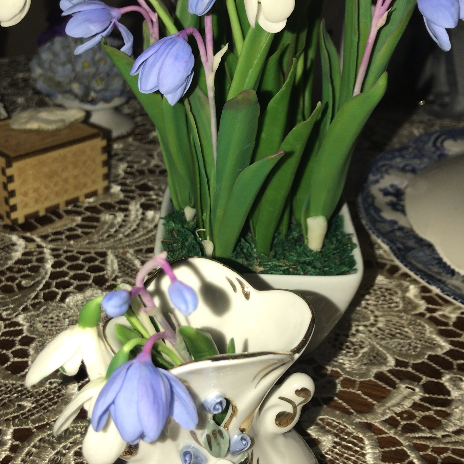 Фото №1 к отзыву покупателя Liora Dom о товаре Брошь с цветами из полимерной глины и еще 1 товар