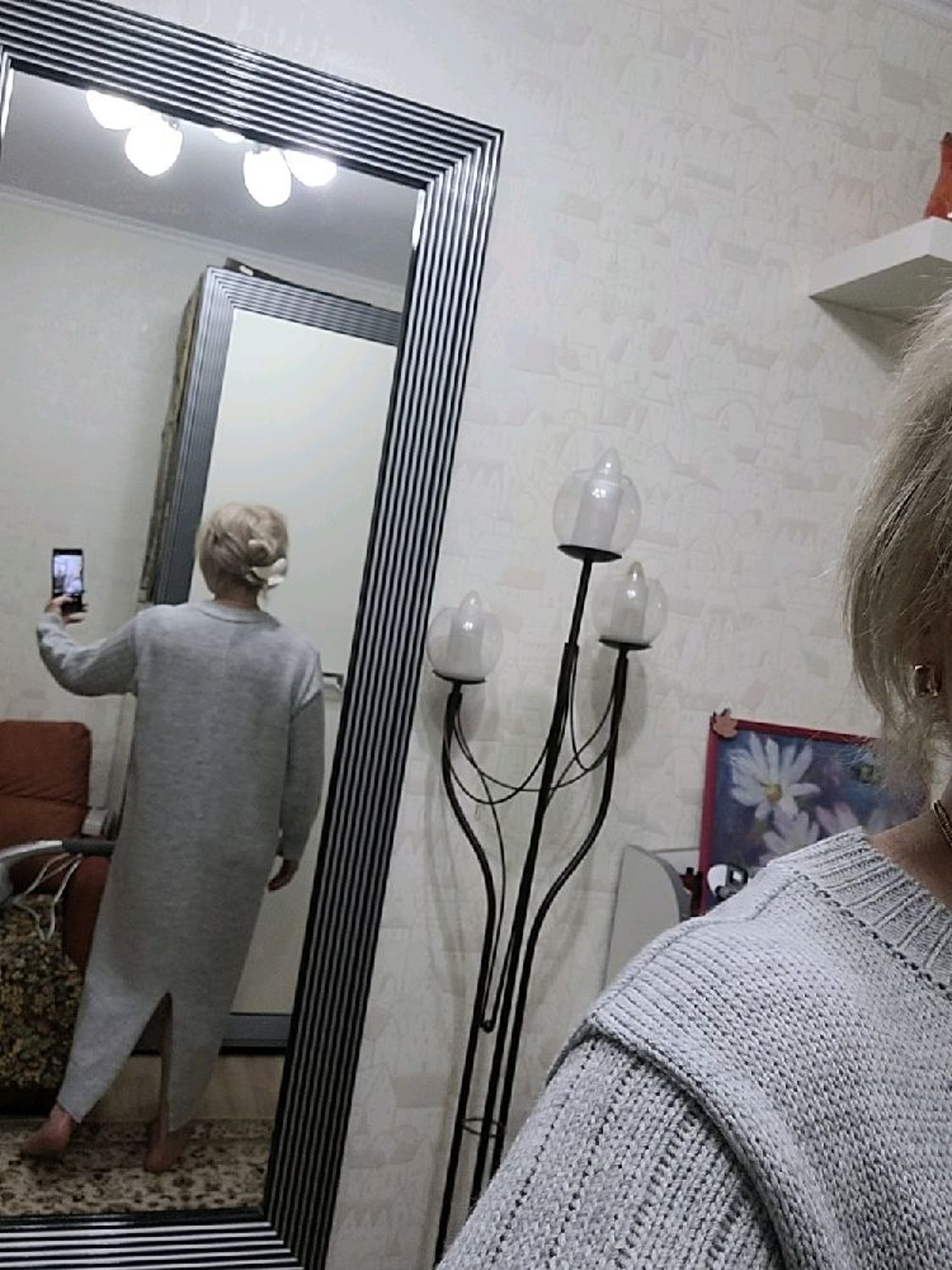 Фото №2 к отзыву покупателя Ольга о товаре Вязаное платье «Тот день в Венеции…» и еще 1 товар