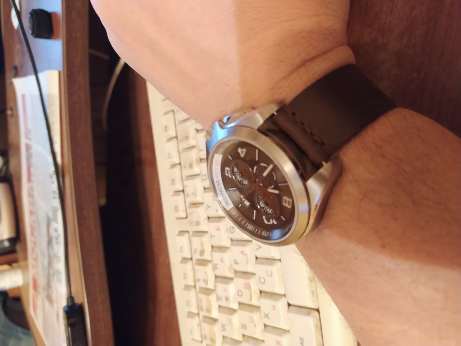 Фото №2 к отзыву покупателя Сергей Алятин о товаре Ремешок для Apple Watch из кожи Horween
