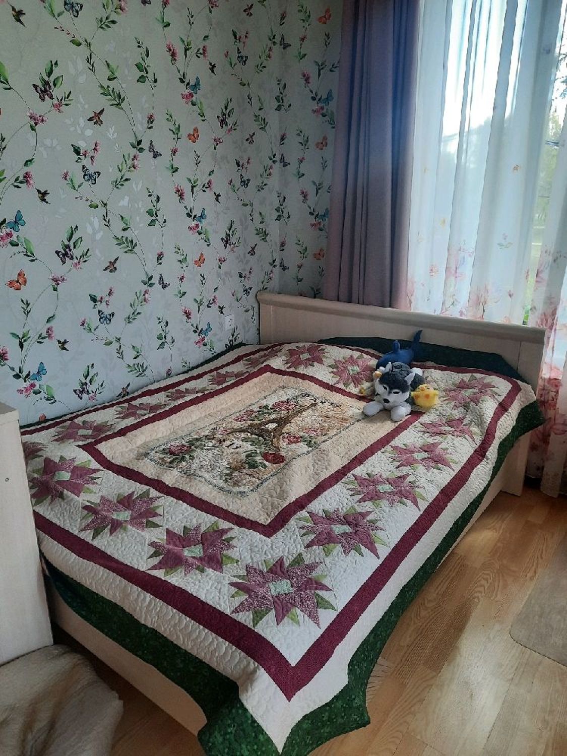 Фото №2 к отзыву покупателя Ирина Мусаелян о товаре Покрывало лоскутное Весна в Париже и еще 1 товар