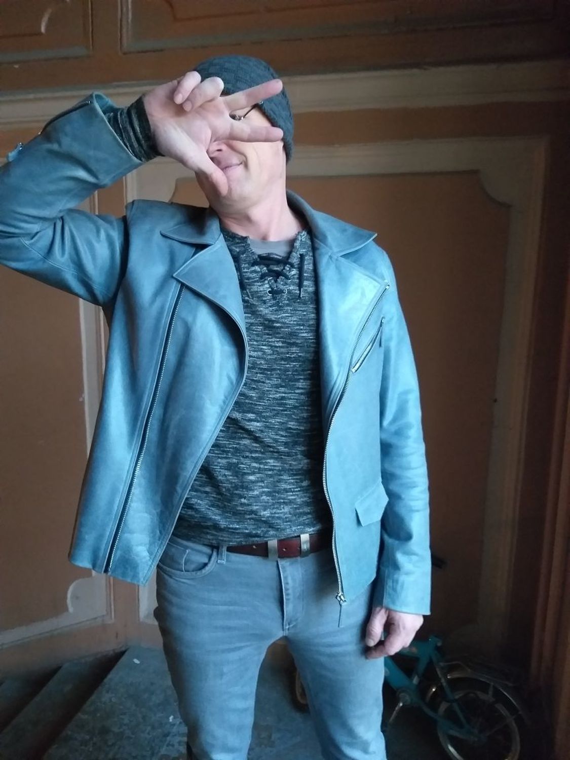 Photo №1 к отзыву покупателя Andrej о товаре Куртка из кожи ламы мужская