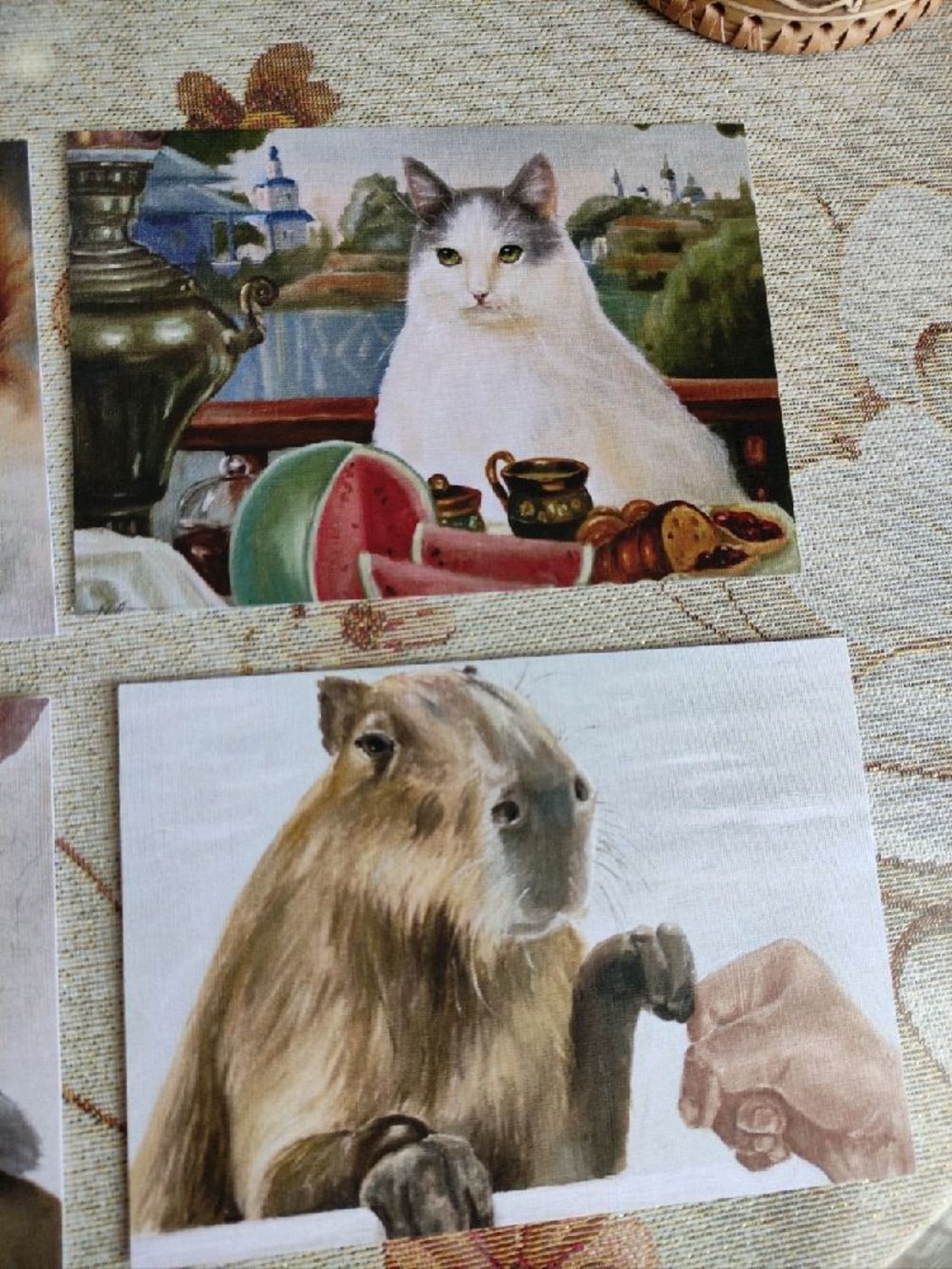 Photo №4 к отзыву покупателя Elena о товаре Набор авторских открыток «Котики и не только!»
