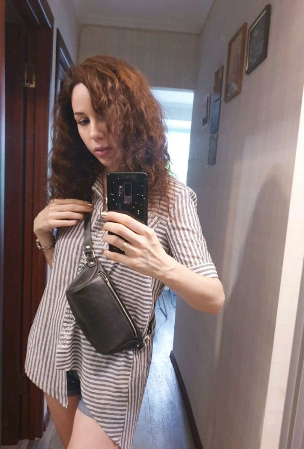 Фото №1 к отзыву покупателя Екатерина о товаре Поясная сумка Gray Marble Размер M