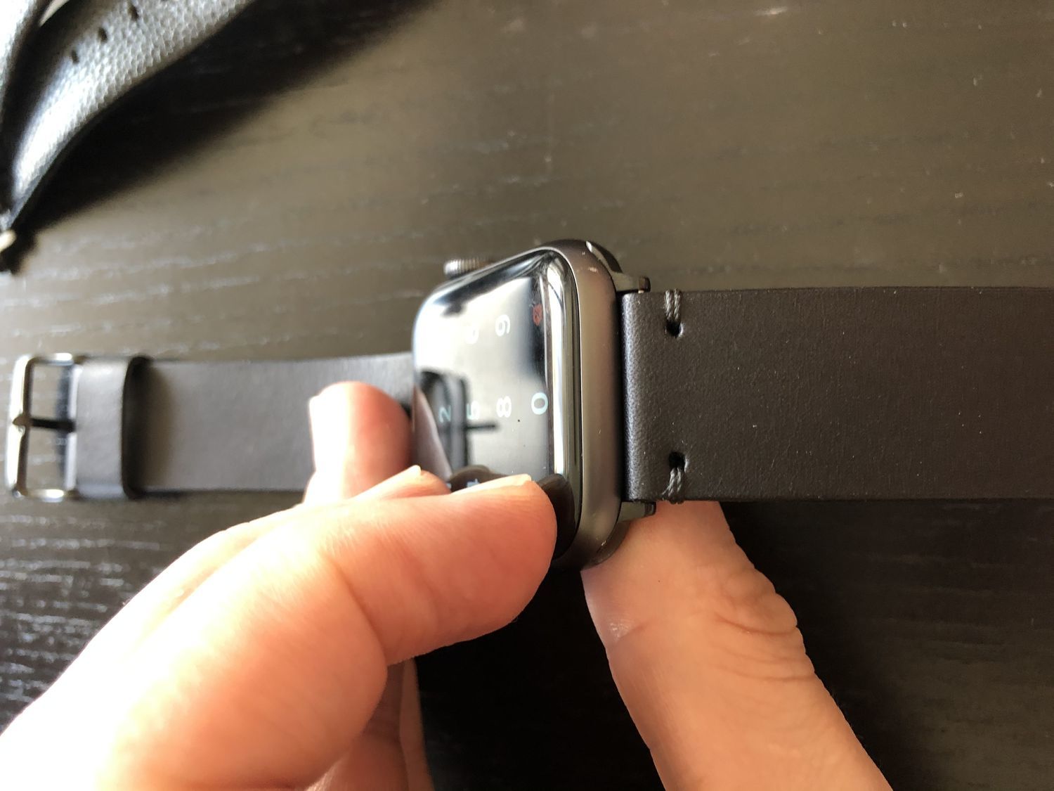 Photo №1 к отзыву покупателя Olle Solens о товаре Кожаный ремешок для Apple watch