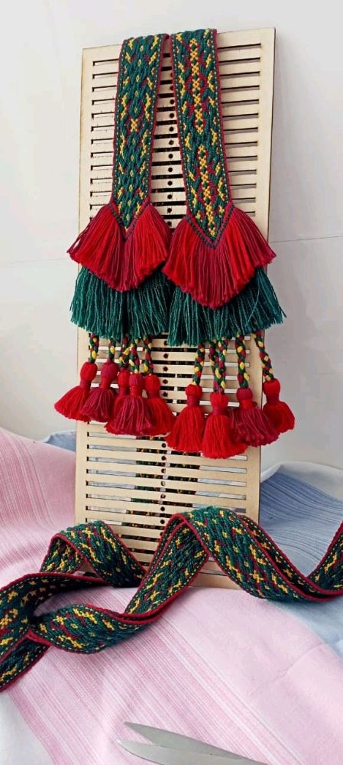 Фото №1 к отзыву покупателя Олеся Карчевская (Shedko) о товаре Браный женский пояс, тканный на берде.