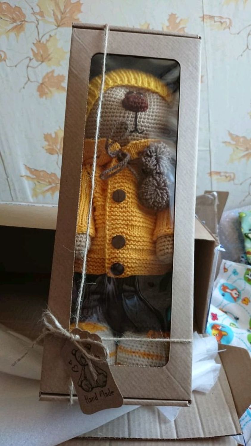 Фото №1 к отзыву покупателя Sirpa о товаре Мягкие игрушки: Мишка Сёма на заказ