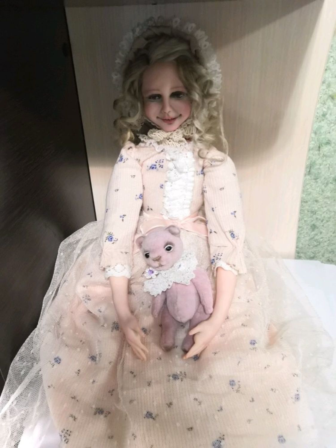 Фото №2 к отзыву покупателя Наталья о товаре Авторская будуарная кукла ручной работы