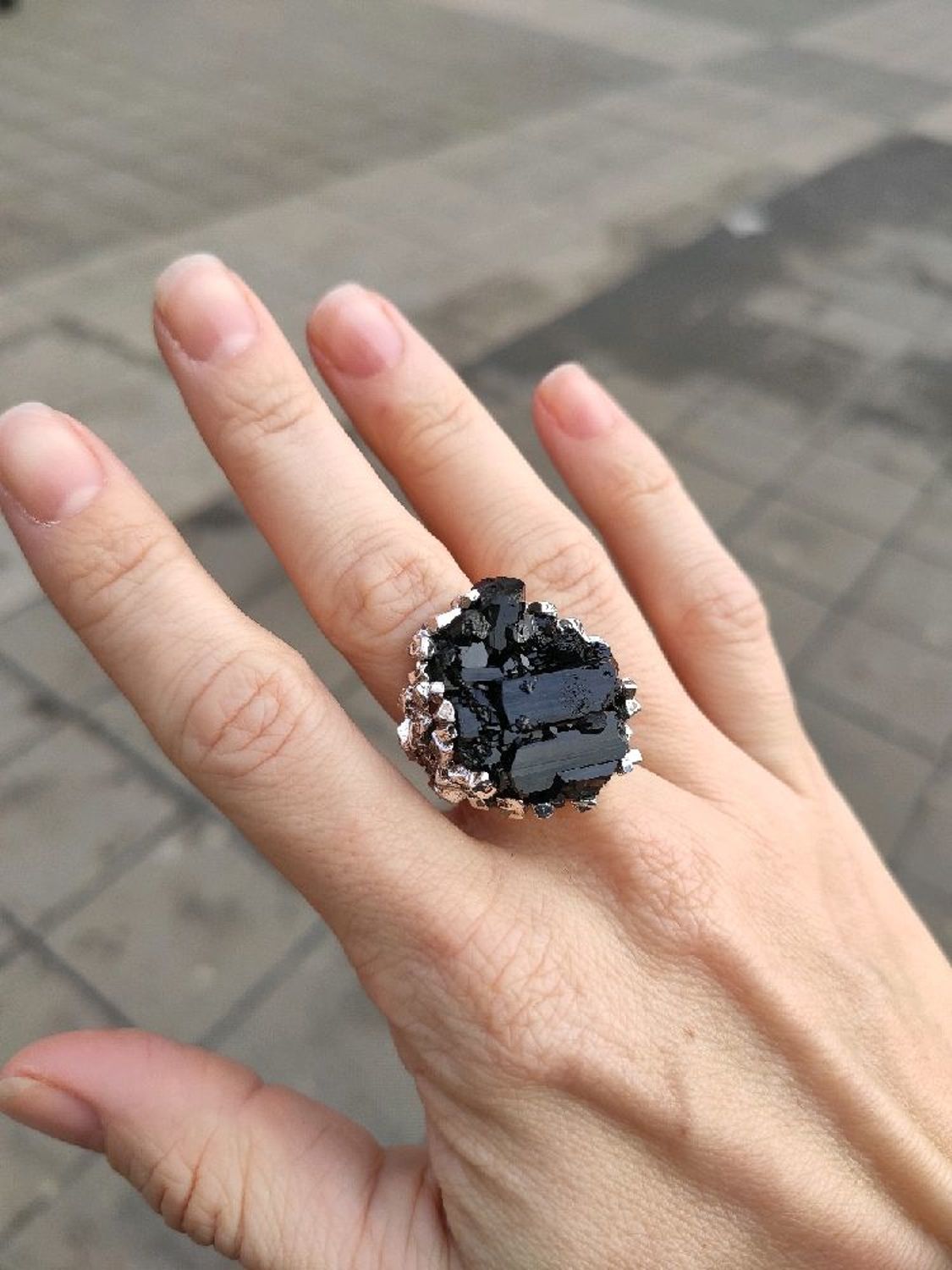 Фото №2 к отзыву покупателя Светлана о товаре Кольцо с  черным турмалином "Black"