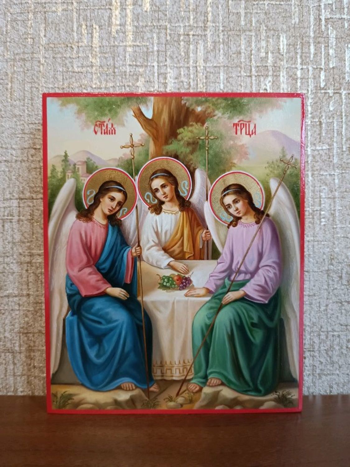 Фото №1 к отзыву покупателя Дмитрий о товаре Икона Святая Троица