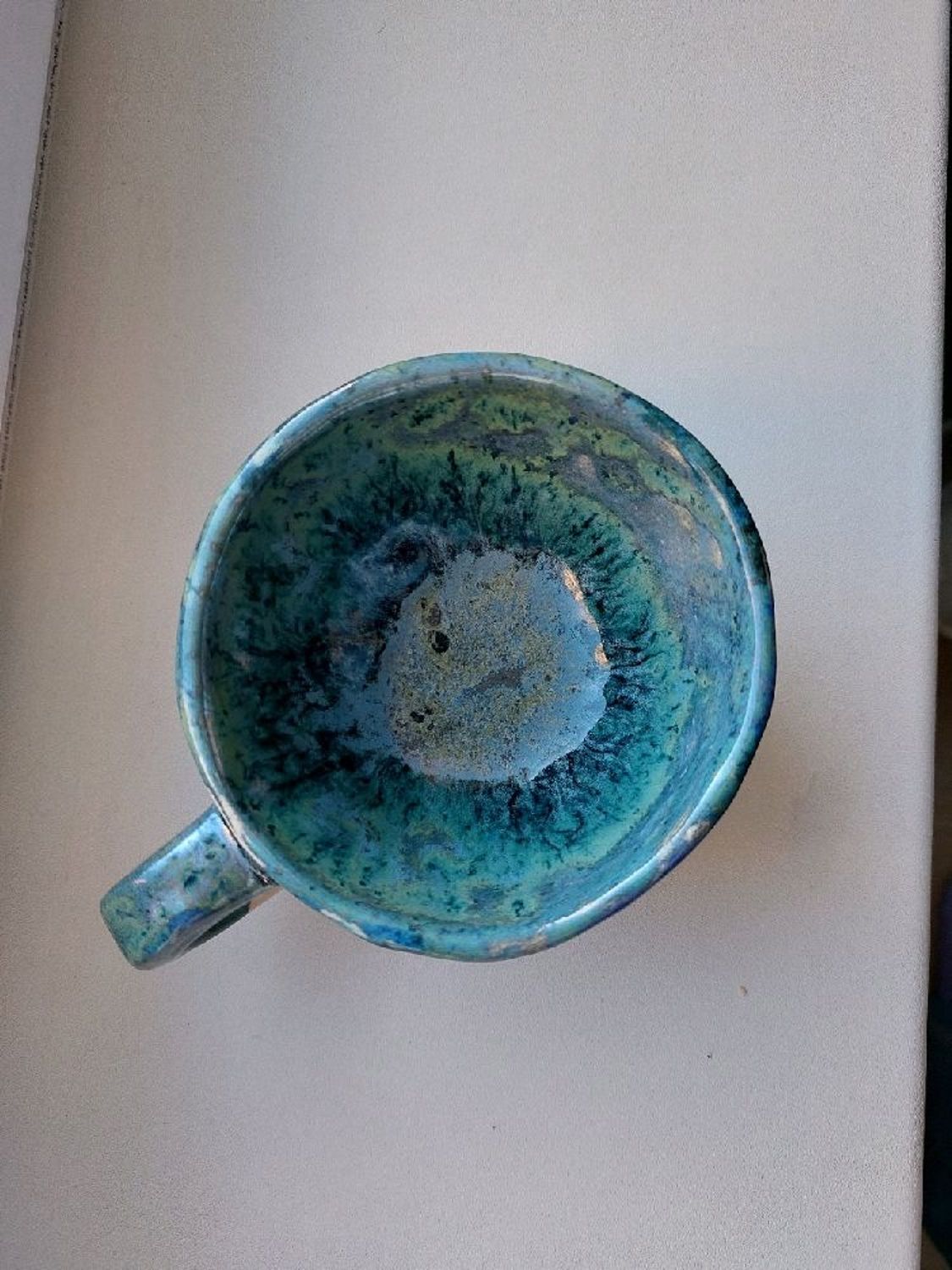 Фото №2 к отзыву покупателя Софья о товаре Кружки и чашки: Кружка для кофе "Море". Глиняная кружка