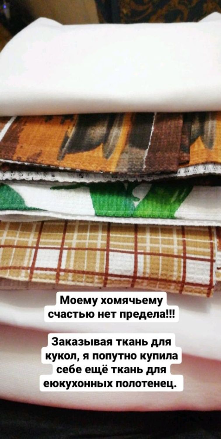 Фото №1 к отзыву покупателя Текстильные куклы и игрушки о товаре Ткань курточная Дюспо белый и еще 5 товаров