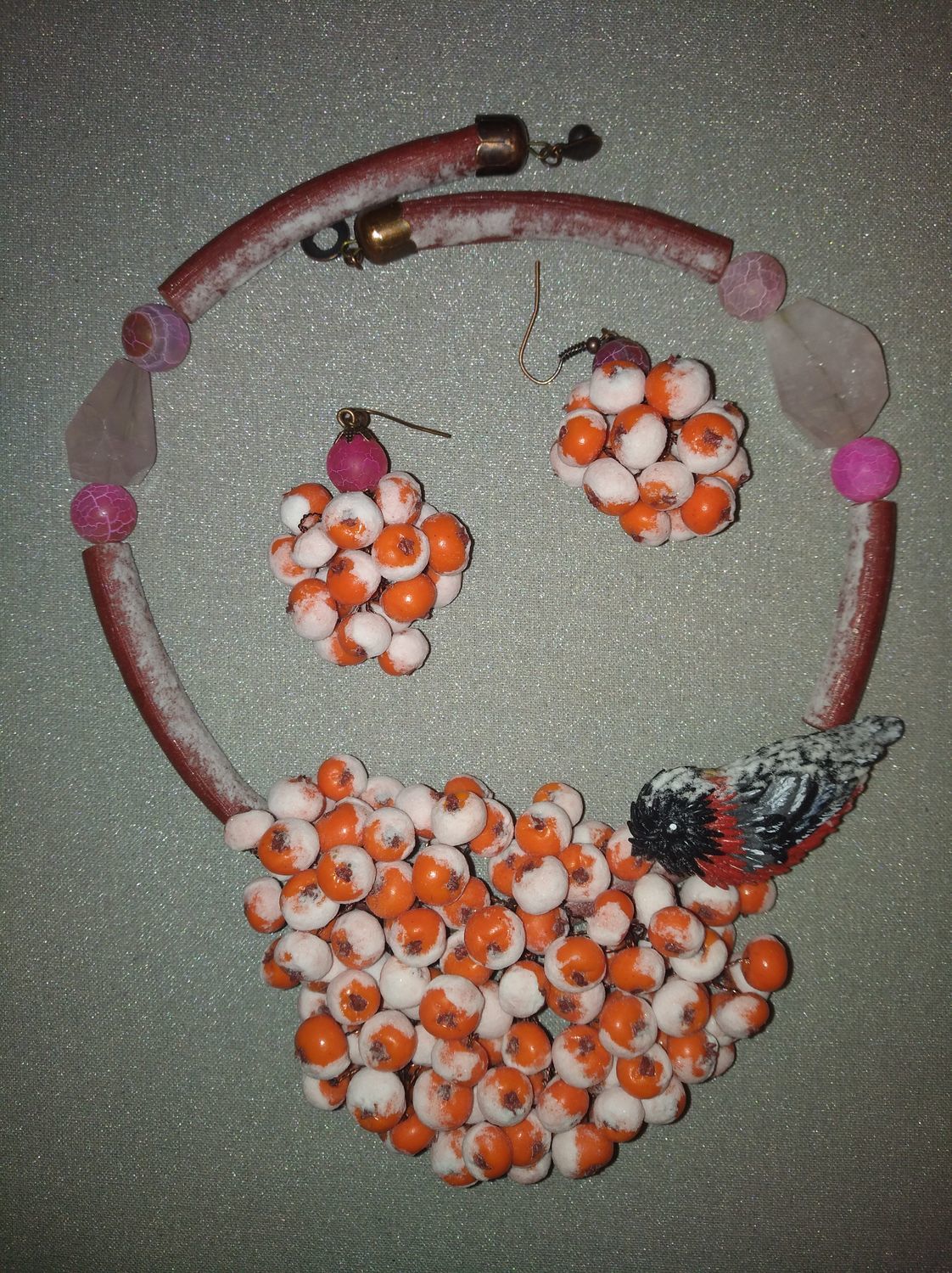 Photo №2 к отзыву покупателя Marina о товаре Комплект "Черное". Колье и серьги and 1 more item