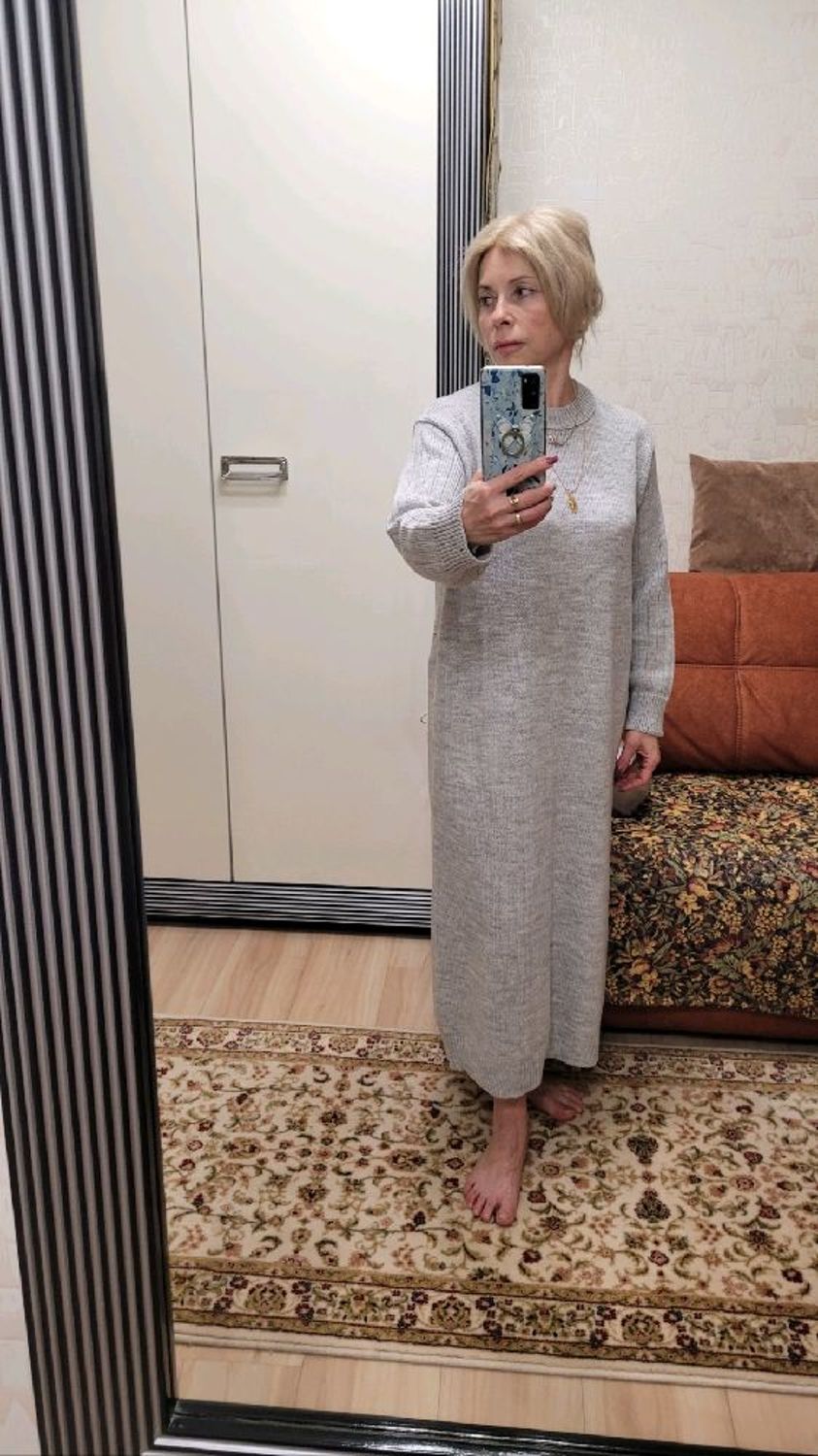 Фото №3 к отзыву покупателя Ольга о товаре Вязаное платье «Тот день в Венеции…» и еще 1 товар