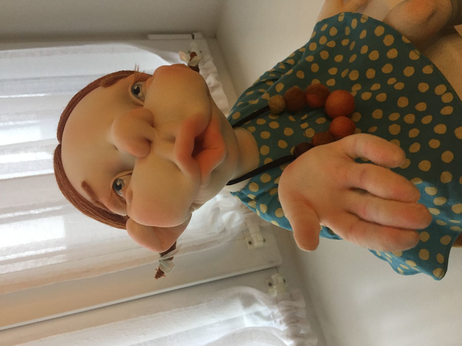 Photo №2 к отзыву покупателя Zafirov Yurij о товаре Авторская текстильная кукла "Воздушный поцелуй"