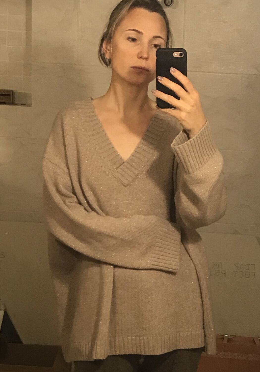 Фото №2 к отзыву покупателя Olga о товаре Кашемировый свитер оверсайз Solomeo удлиненная модель