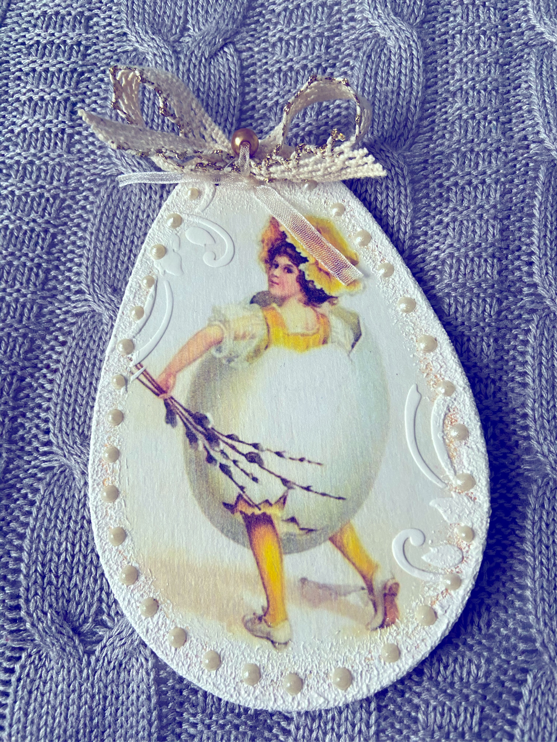 Photo №2 к отзыву покупателя Irina Buyanova о товаре Подставка для кулича и яиц-3(заказ )