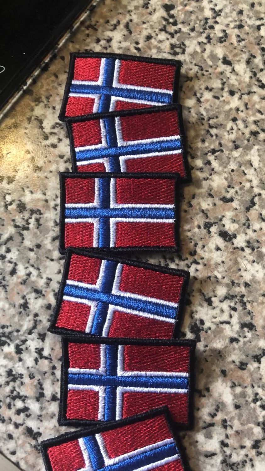 Фото №1 к отзыву покупателя Анастасия о товаре Нашивка Флаг Норвегии