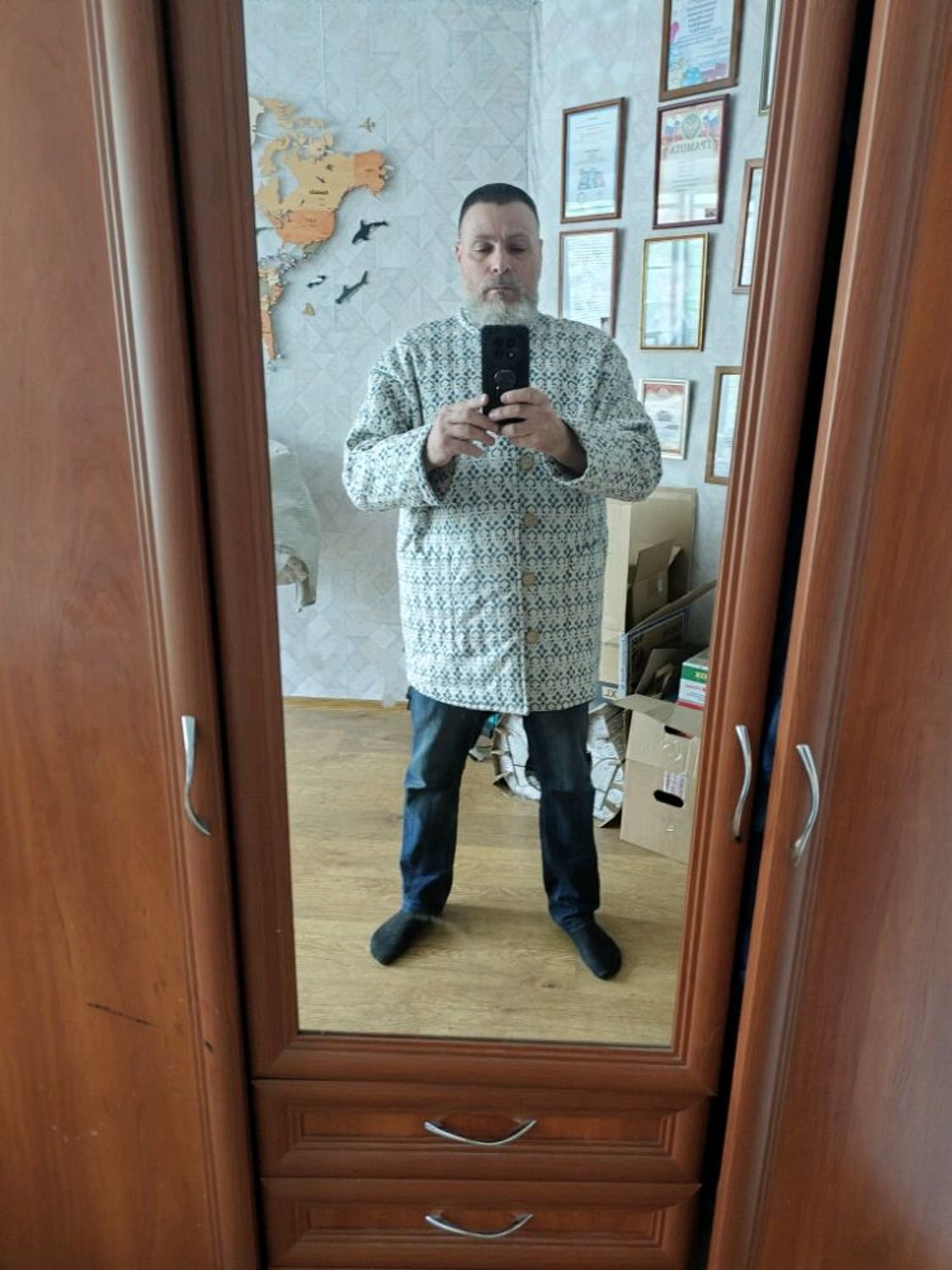 Фото №2 к отзыву покупателя Василий о товаре Душегрея стеганная мужская