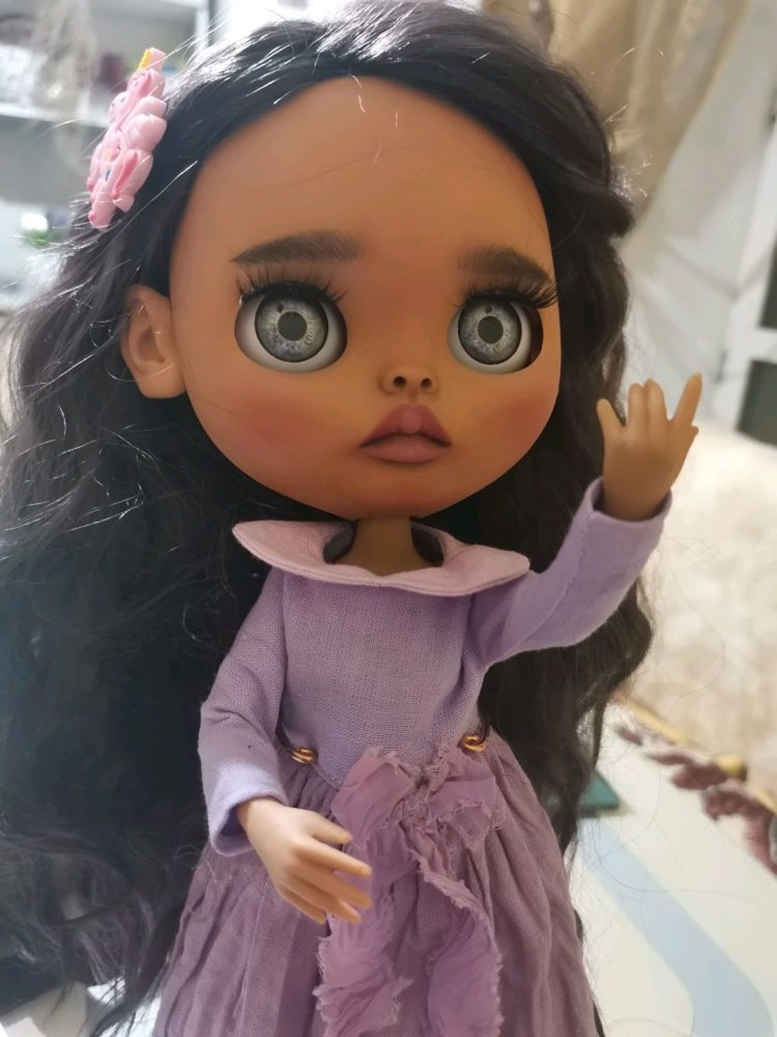 Фото №1 к отзыву покупателя Лиана  о товаре Кукла блайз Кастом blythe custom ooak dolls