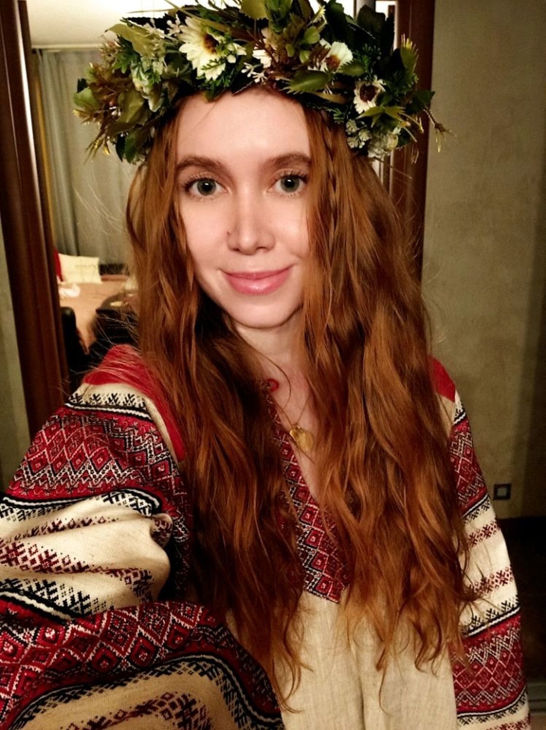 Фото №2 к отзыву покупателя Маргарита Кёнель о товаре Платье "Этно" небеленый лен