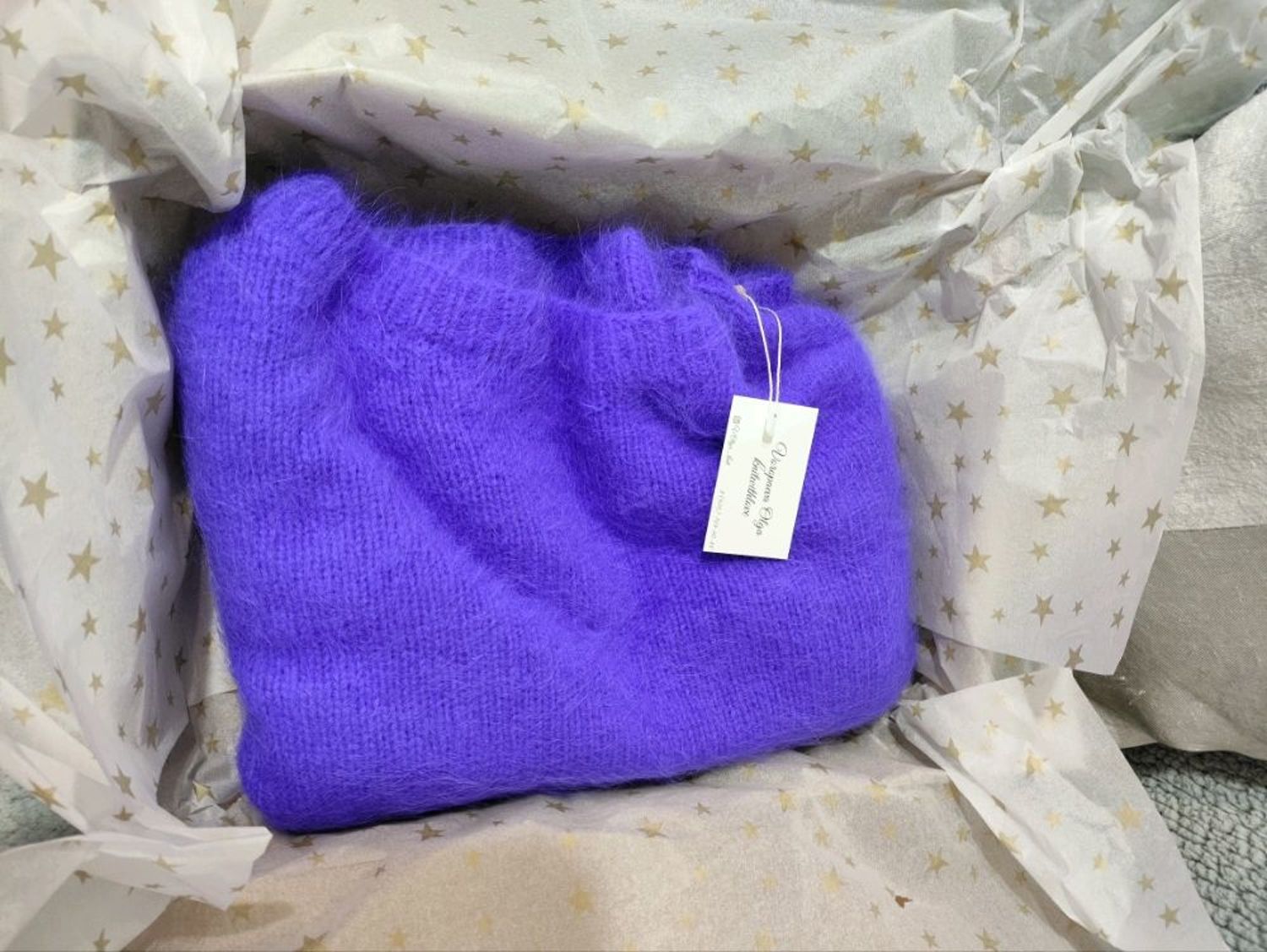 Фото №1 к отзыву покупателя Светлана Мельникова о товаре джемпер женский фиолетового цвета