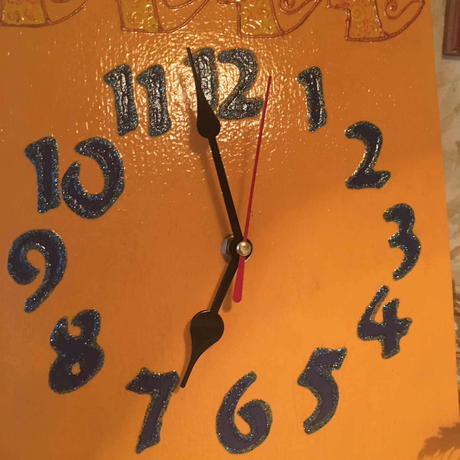 Photo №2 к отзыву покупателя Marina о товаре Часы настенные серия Африка Оранжевые Длинные
