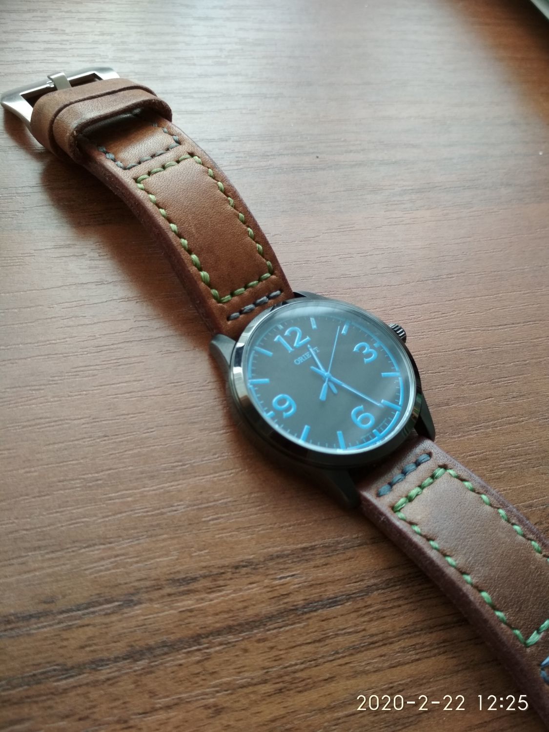 Photo №1 к отзыву покупателя Oleg о товаре Ремешок ручной работы для часов 24 мм / Apple Watch из  кожи