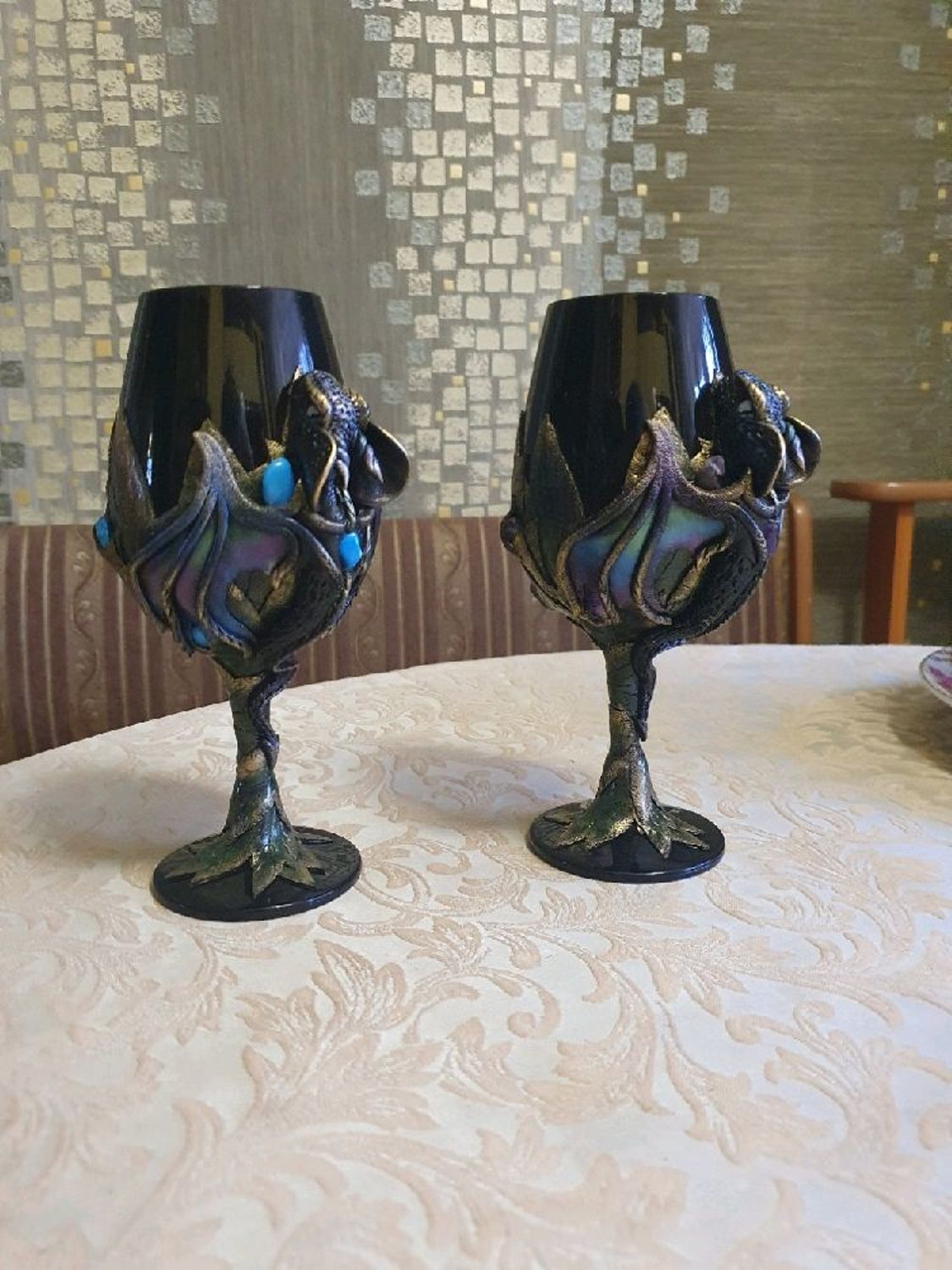 Фото №1 к отзыву покупателя Максим Григорьевич о товаре Черный бокал ( black wineglass ) фужер для дегустации luxury