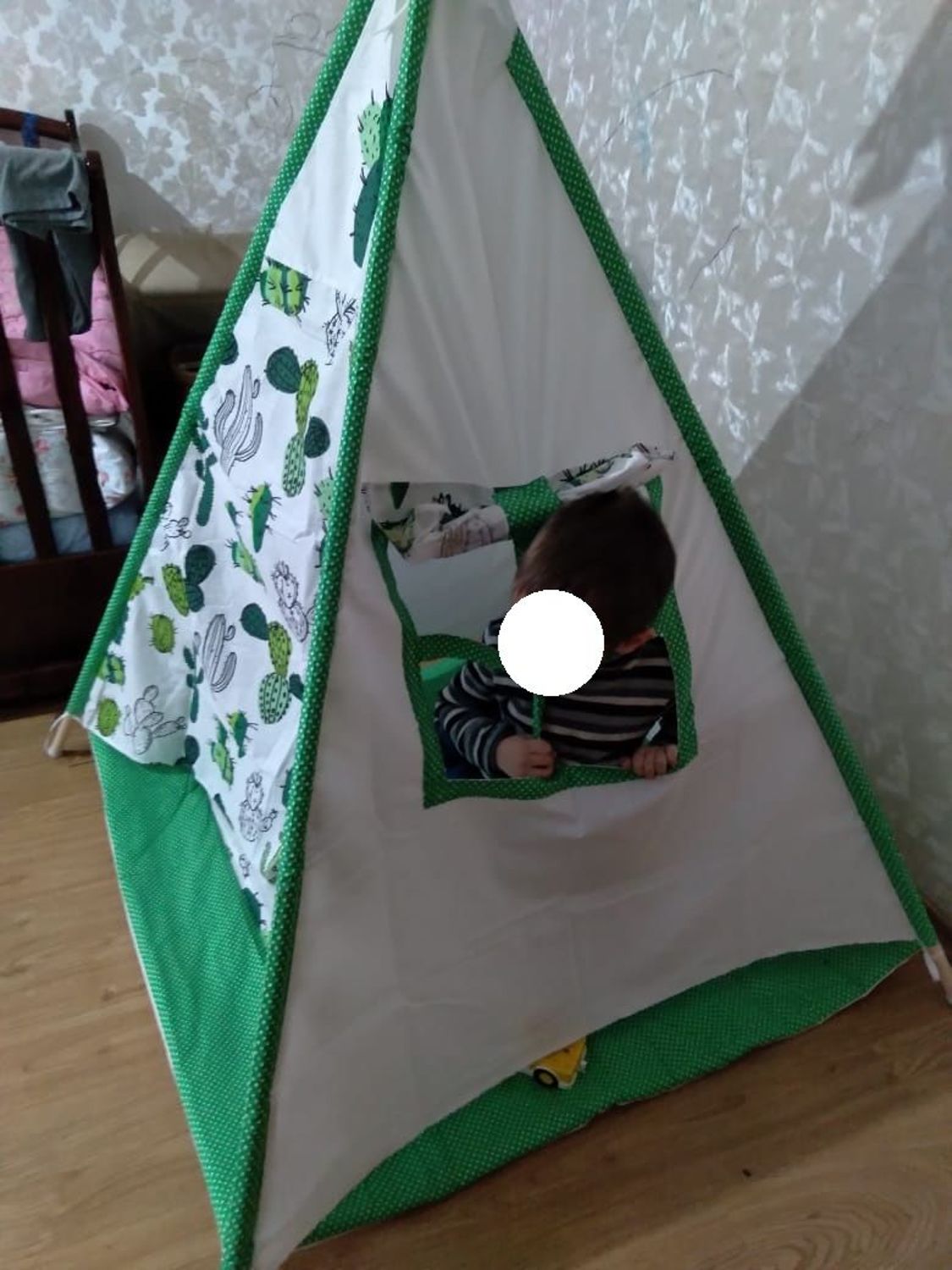 Photo №1 к отзыву покупателя Dzerassa о товаре Вигвам "Лисичка", детская палатка, шатер, игровой домик